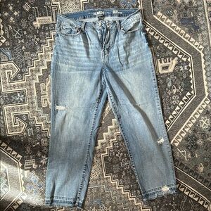 Rewash Light Blue Women’s Straight Cropped Jeans